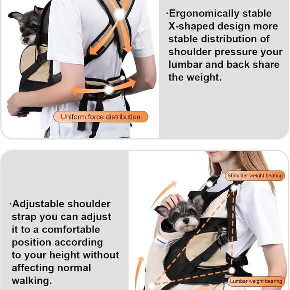 HiDream Front Facing Pack/Carrier - light beige/tan/brown - Picture 6 of 6